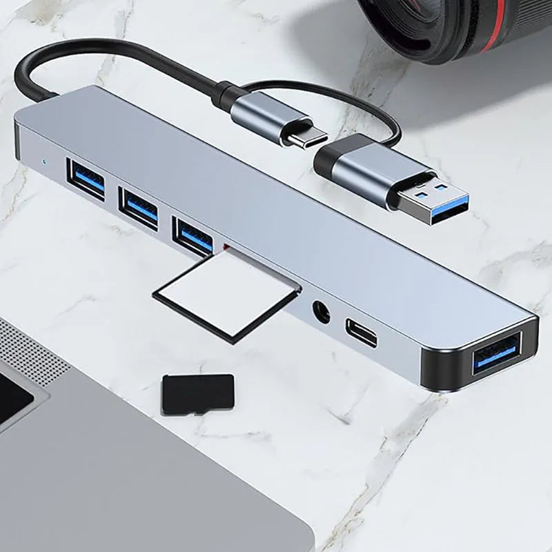 R&z - SD Card Reader 3.5mm Audio Output for MacBook pro iPad pro iPhone 15 Laptop