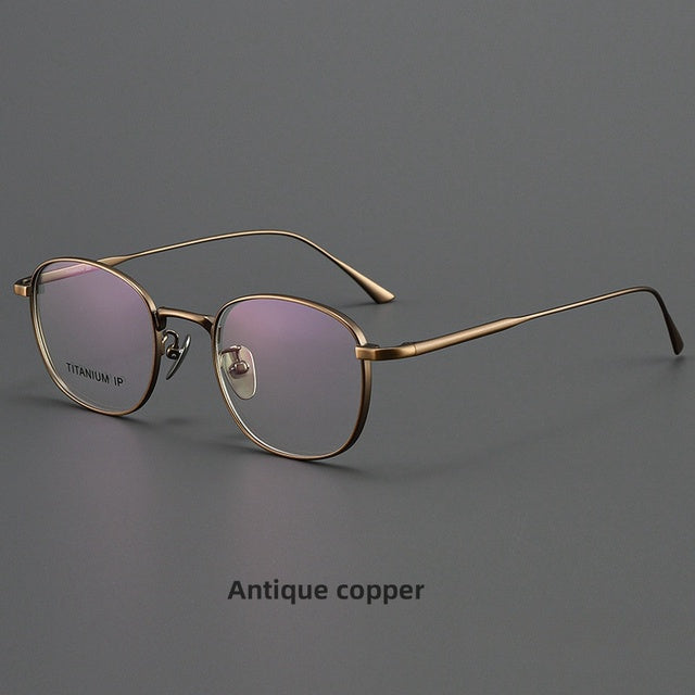 R&z - Round Pure Titanium Mens Glasses Frame
