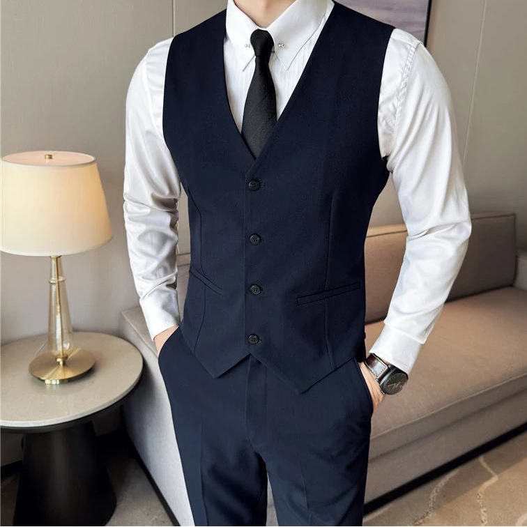 R&z - Casual Business Vest Groom Wedding Suit Party Waist Coat