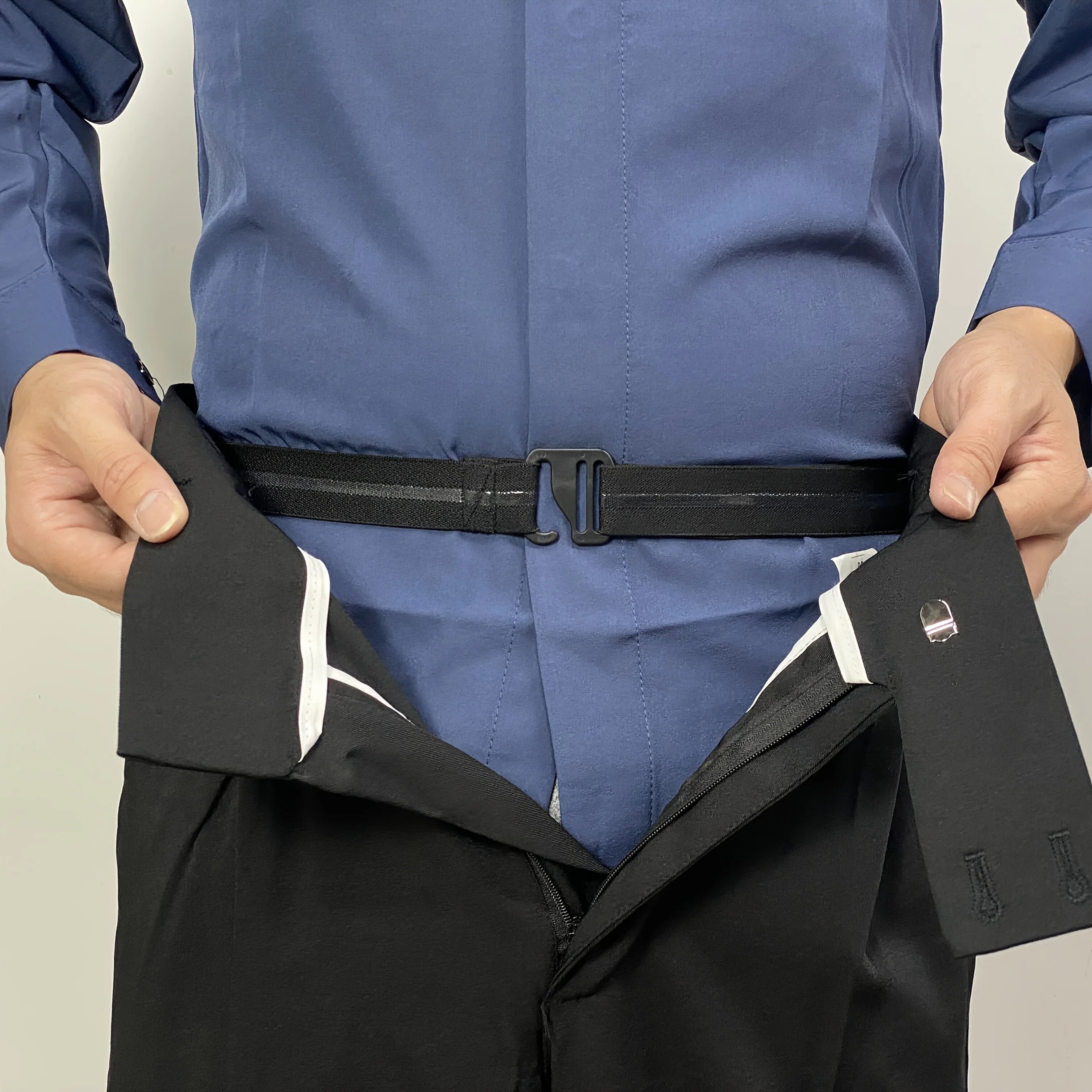 R&z - Fabric Shirt Stays, Adjustable Elastic Non-Slip Polyester Belts for Formal Shirts