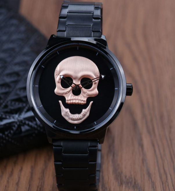 R&z - Skull Watch with Sport Steel Strap