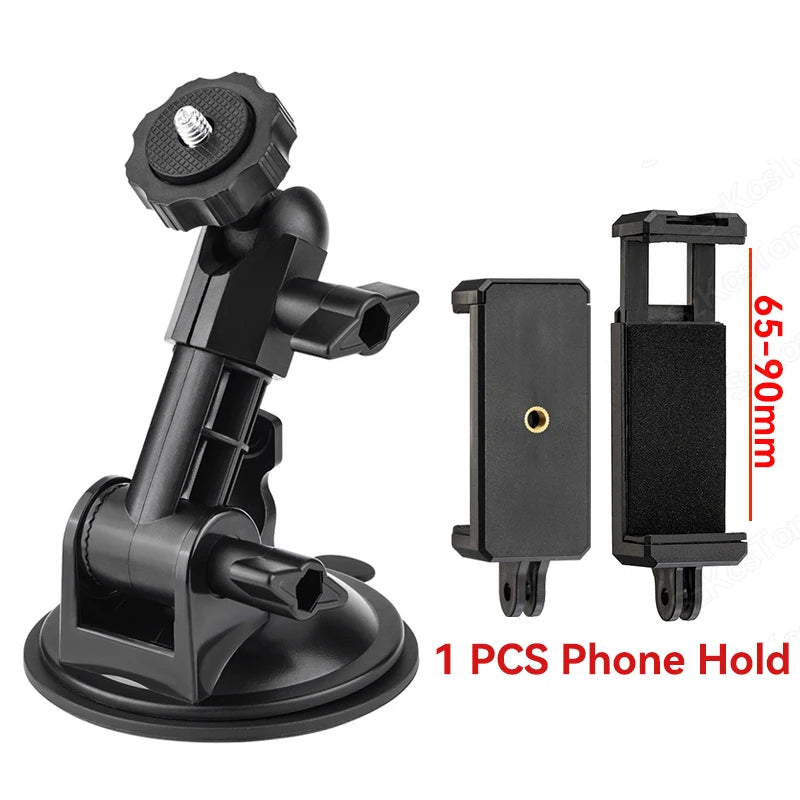 R&z - Car Phone Suction Cup Holder for Insta 360 X5 X4 ACE PRO 2 SJCAM DJI OSMO Action 5 Pro