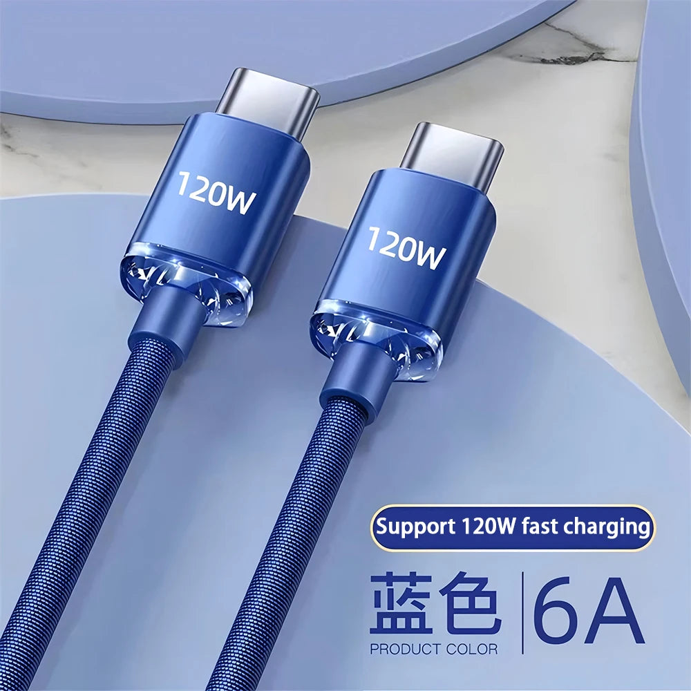 R&z -  Type C to Type C Fast Charging Cord USB C Quick Charge Phone Cables For Samsung Xiaomi Huawei Realme