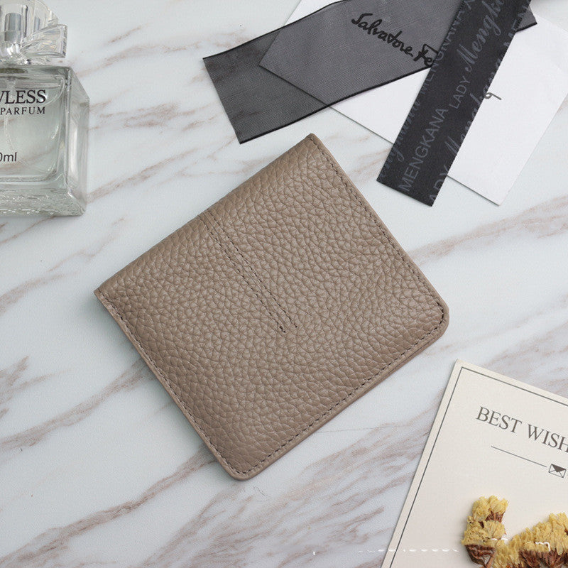 Women's Short Leather Wallet - Simple Multifunctional Design