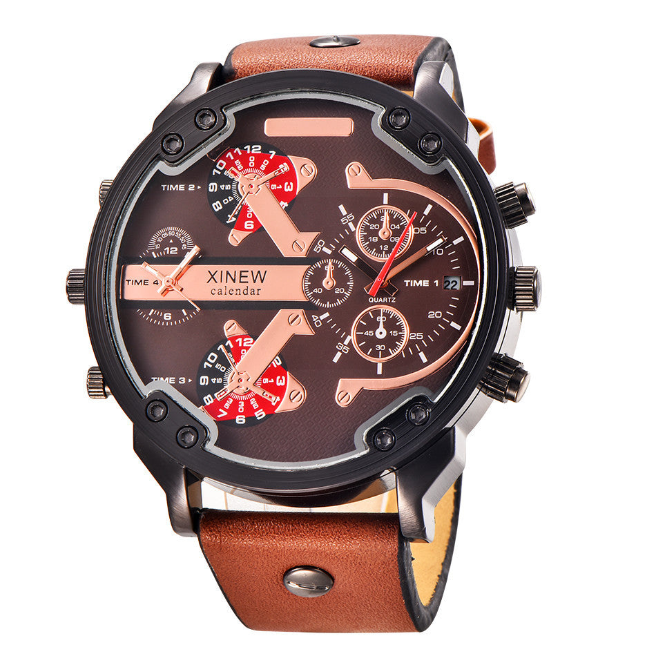 R&z - Watch with Leather Strap