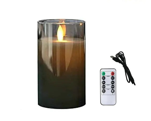 R&Z - golden UsB LED Pillar Candles