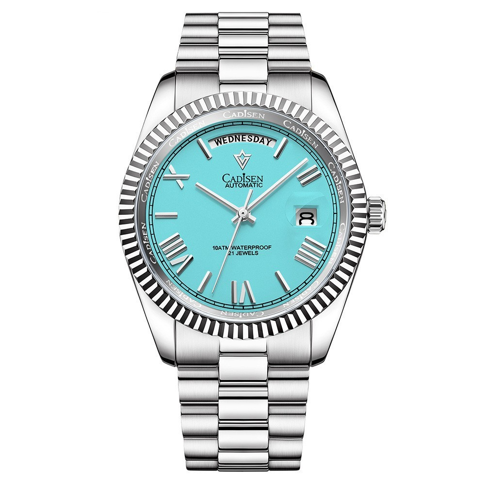 R&amp;Z Cadisen Automatic Men’s Luxury Watch – Silver