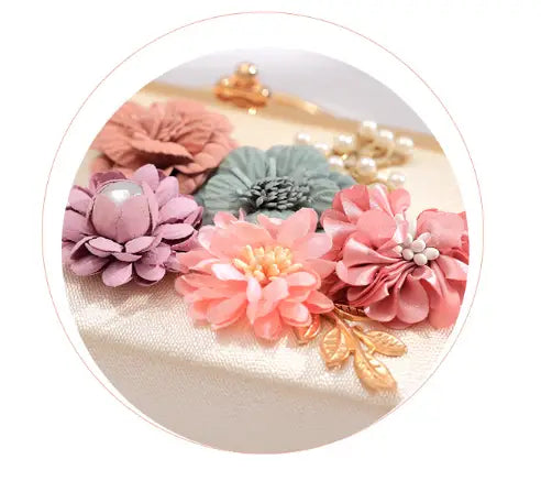 Elegant Floral Chain Shoulder Evening Clutch Bag for Women