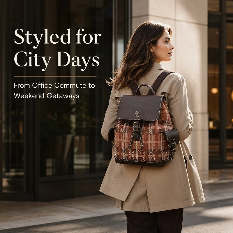 Fashion Color Block Backpack