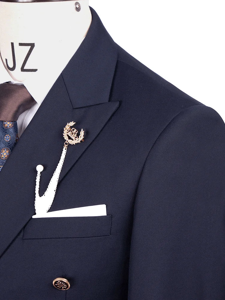R&z - Slim Fit Formal Business Work Wear Suits 2Pcs Set (Jacket+Pants)