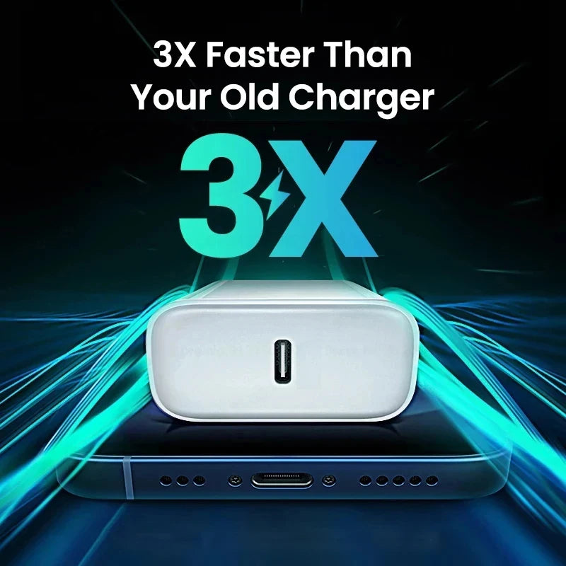 R&z - Fast Charger For Apple iPhone 15 13 12 11 14 17 16 Pro Max Type C Charger Charging Cable Phone