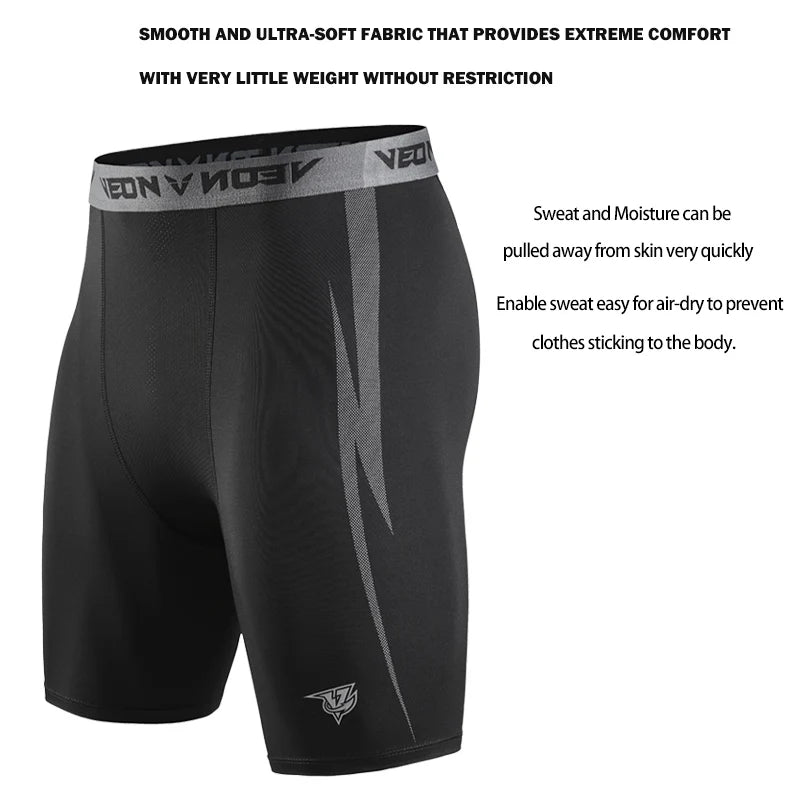 R&z -  Compression Shorts Men Spandex Sport Shorts