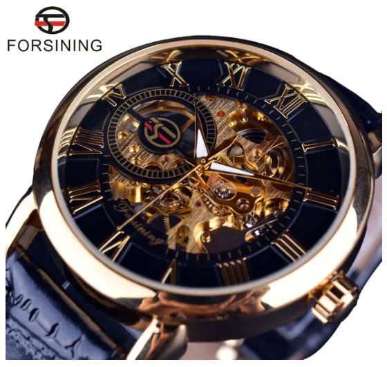 R&Z - Men's Hollow Design Mechanical Watch