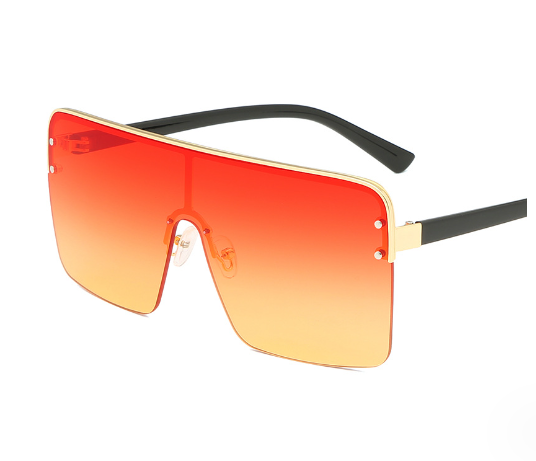 R&Z - Oversized Sunglasses with One-Piece Lenses
