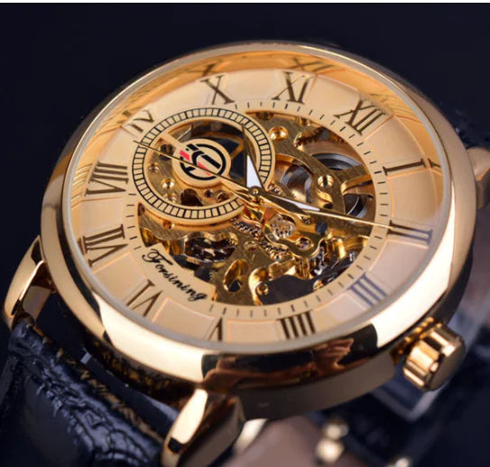 R&Z - Men's Hollow Design Mechanical Watch