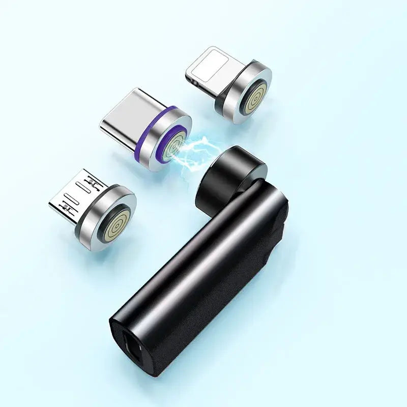 R&z - 540° Degree Rotating Magnetic Wire Fast Charging PD 5A Adapter For Mobile Phone Accessories Type-C Data Transfer