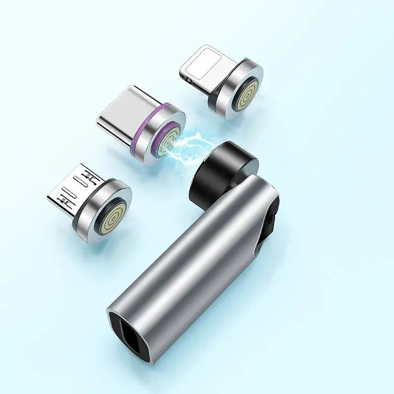 R&z - 540° Degree Rotating Magnetic Wire Fast Charging PD 5A Adapter For Mobile Phone Accessories Type-C Data Transfer