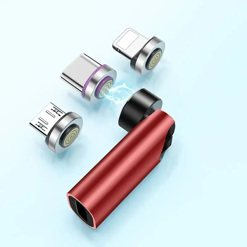 R&z - 540° Degree Rotating Magnetic Wire Fast Charging PD 5A Adapter For Mobile Phone Accessories Type-C Data Transfer