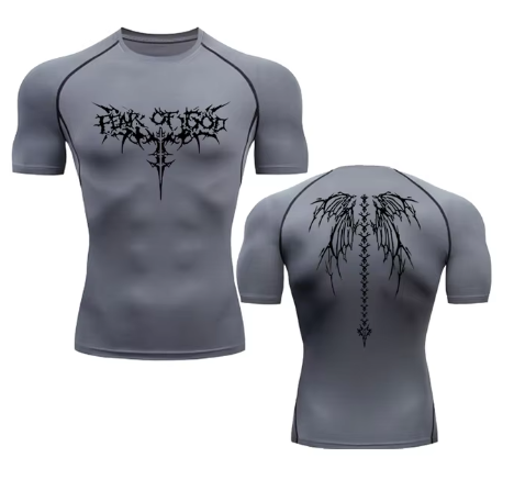 R&z - Anime Print Gym Sport Quick Dry Gym TShirts