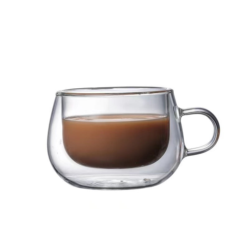 Double-Wall Glass Coffee Cup