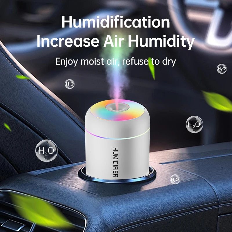 R&z -  USB Electric Aroma Diffuser Essential Oil Purifier Aromatherapy Mist Maker Lights For Car Home Bedroom