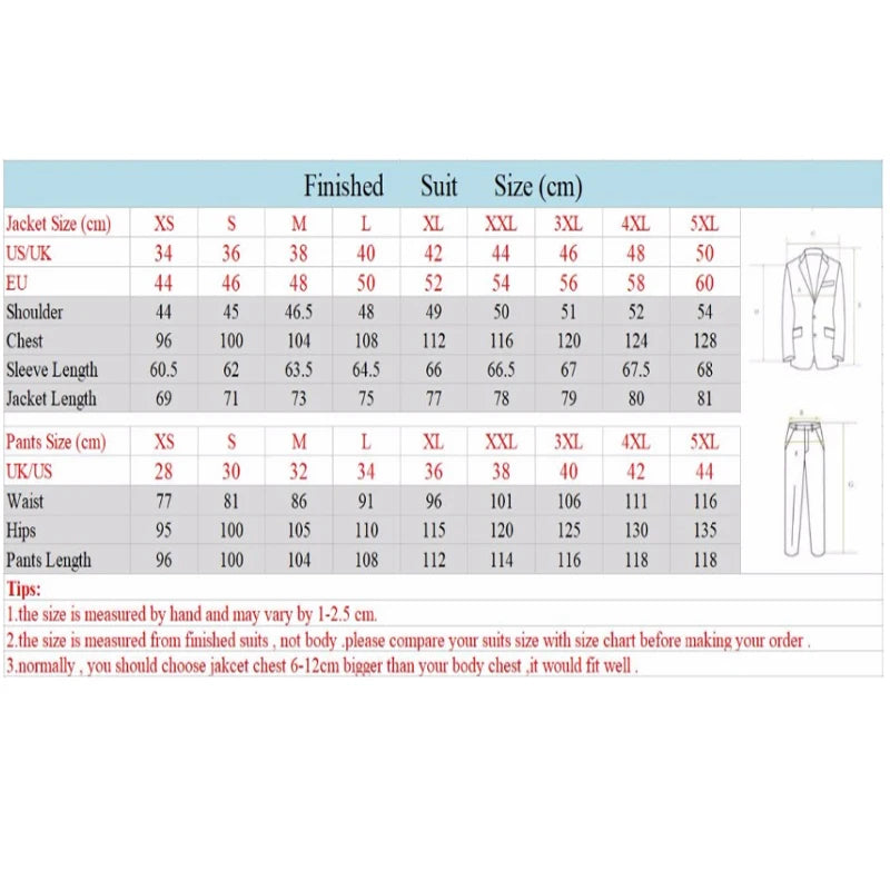 R&z - Slim Fit Wedding Groom Tuxedo Groomsmen Suits Male Fashion Smoking Costume Homme Blazer with Pants