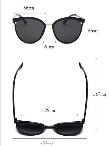 R&z - Fashionable Colorful Oversized Sunglasses