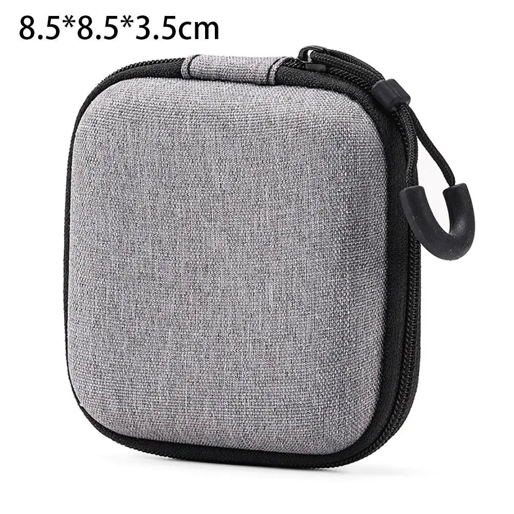 R&z - Bag Pouch Carrying Bag Zipper Earphone Case For Airpod Earphone/Phone/Charging Cable