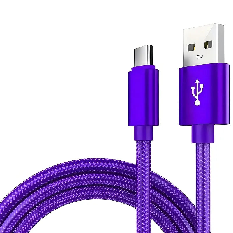 R&z - Type C  Nylon Braided Data Cable Charger For Huawei Samsung Android