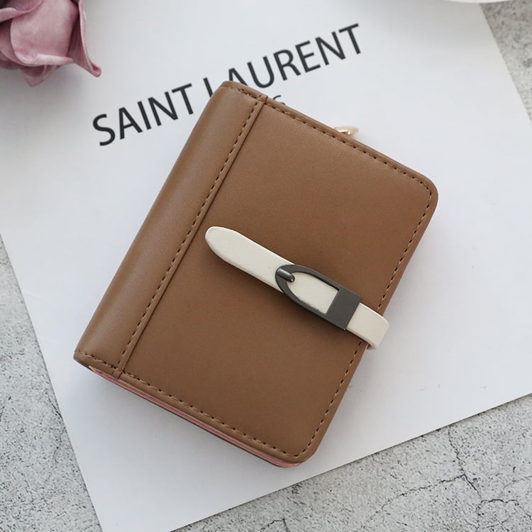 Classic Morandi Folding Card Wallet