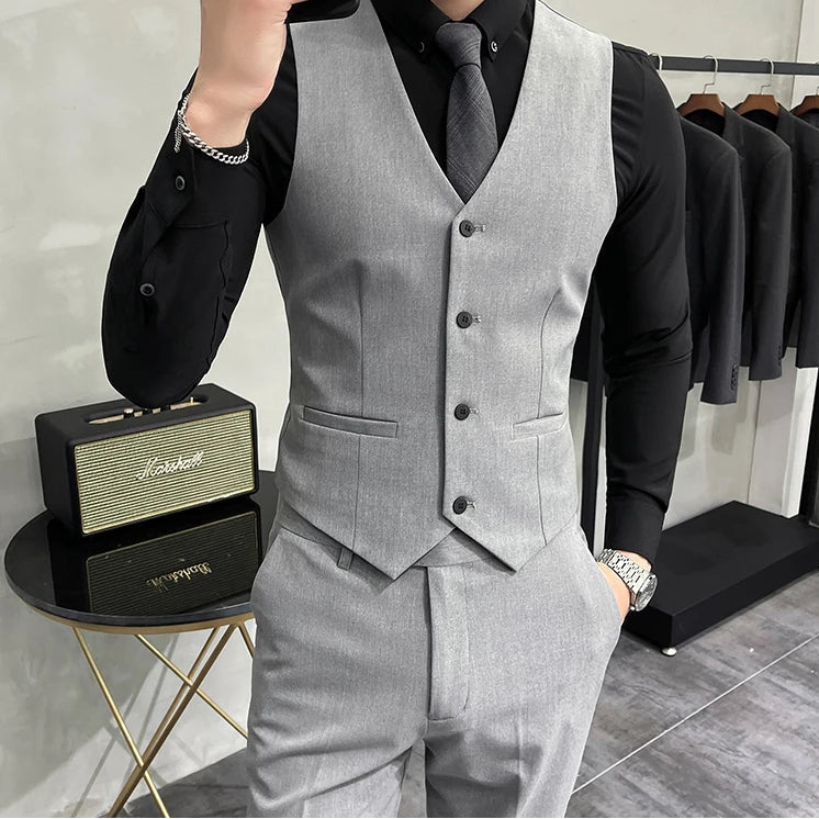 R&z - Casual Business Vest Groom Wedding Suit Party Waist Coat