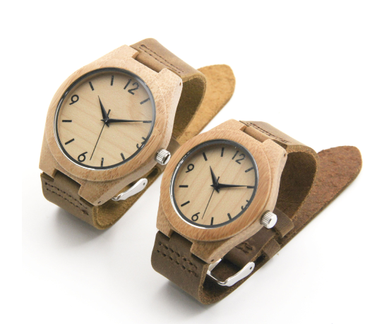 R&z - Bamboo Wood Couple Watches for Export