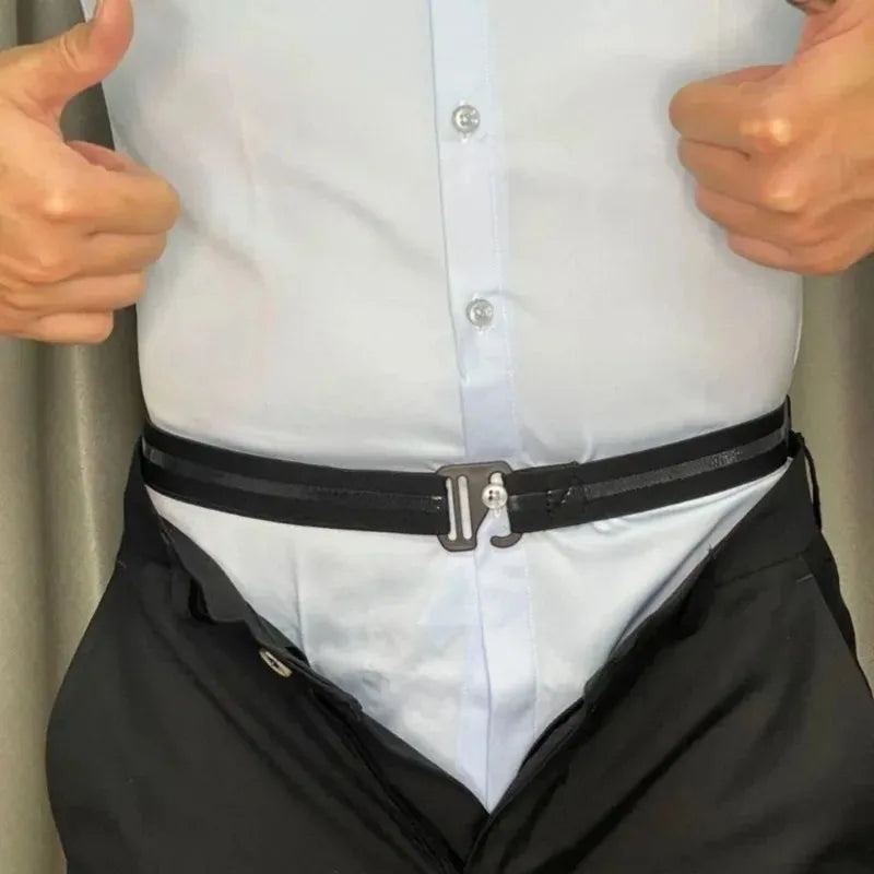 R&z - Nylon Shirt Stays with Anti-Slip Elastic Grip and Adjustable Buckle