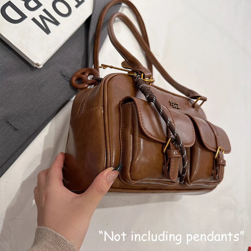 Women’s PU Leather Shoulder Bag Large Capacity