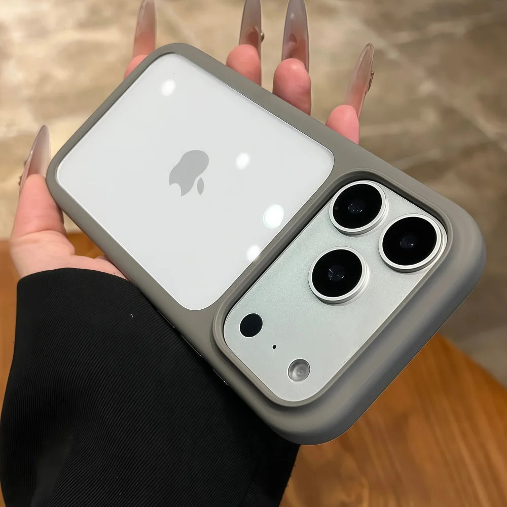 Intelligent Camera Touch Button Crystal Clear Phone Case for iPhone 17 Pro Max 16 Pro 17 Air Transparent Shockproof Cover Funda