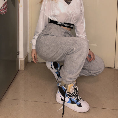High-Waisted Tapered Joggers