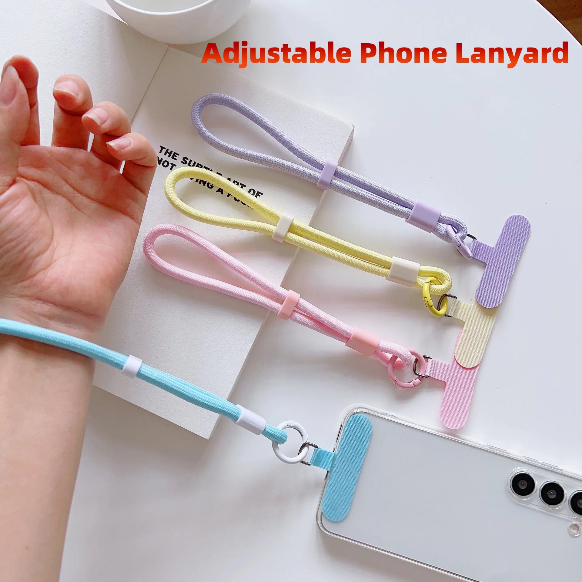 Universal Adjustable Short Lanyard Colorful Hand Wrist Strap Rope for Mobile Phone Cell Phone Case Accessories