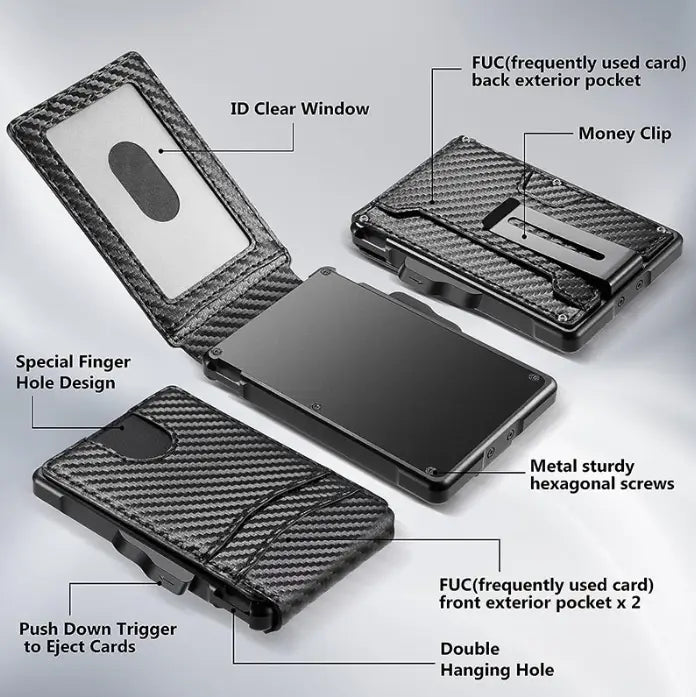 Slim Card Holder Wallet Front View
