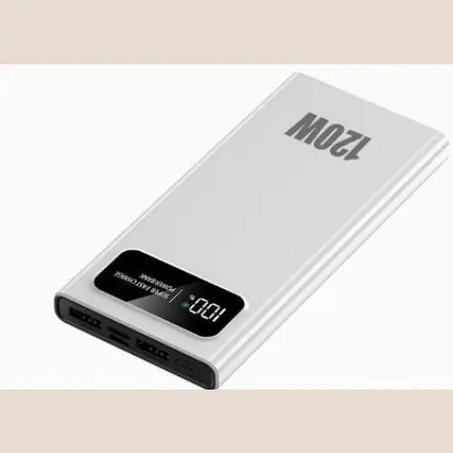 66W Super Fast Charge Mobile Power Bank - 20000mAh Large Capacity - New White 120W Super Fast Charge / 20000 MA