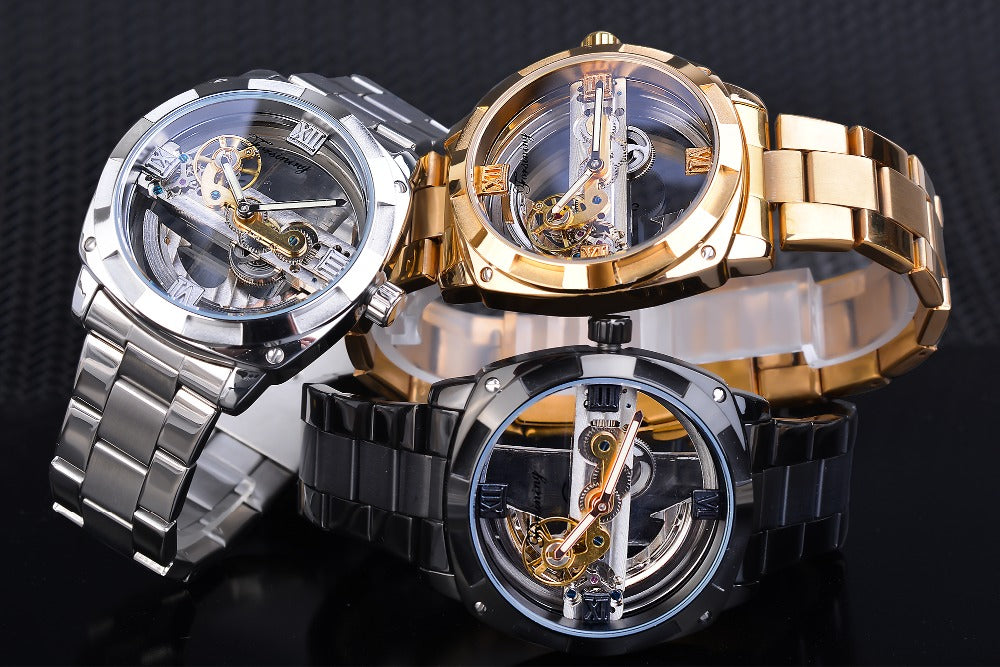 Forsining Men's Transparent Automatic Mechanical Watch