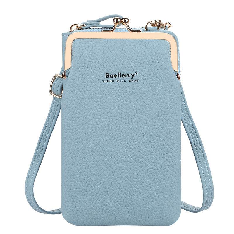 Fashionable Women's Messenger Bag with Lock Wallet