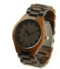 R&z - Natural Ebony Wood Couple Watches