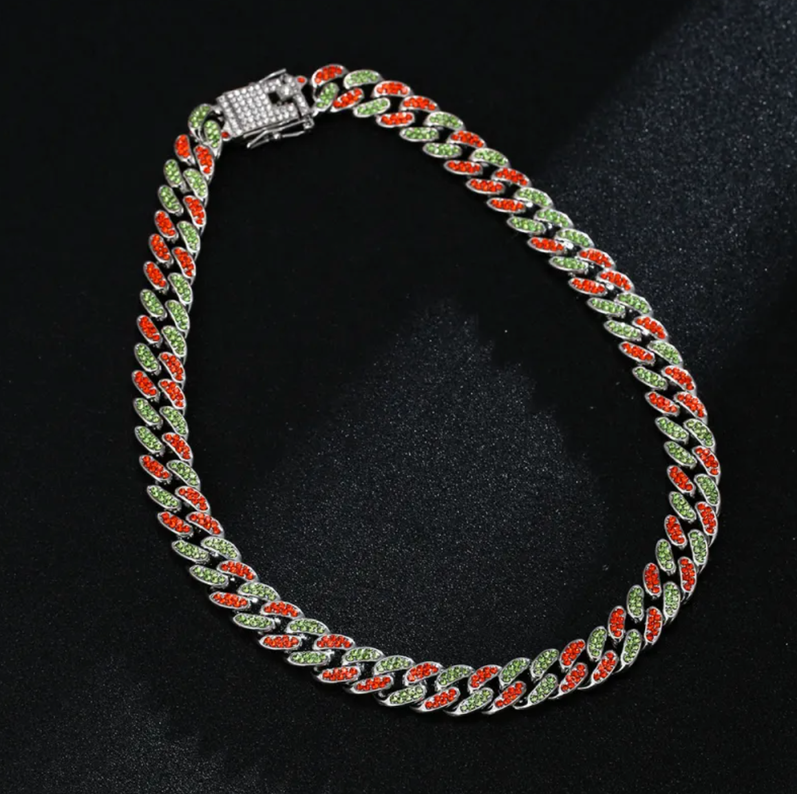Full Diamond Inlaid Necklace - Trendy Statement Piece