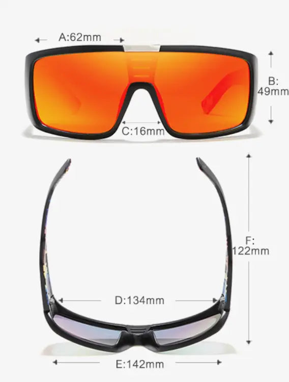 R&z - Polarized Sunglasses with Square Frame Design