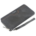Baellerry Men's Long Zipper PU Leather Wallet Handbag