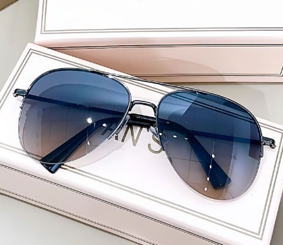 R&z - Sunglasses with Semi-Framed Edge Design