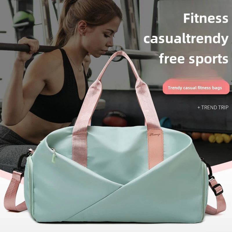 Fitness Bag Female Multi-functional Dry-wet Separation Movement Water-proof Travel Bag Yoga Bag Large-capacity Travel Bag Man