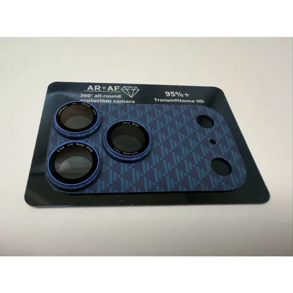 R&z - Carbon Fiber Full Camera Lens Protector Glass Cover for IPhone 17 Pro Max