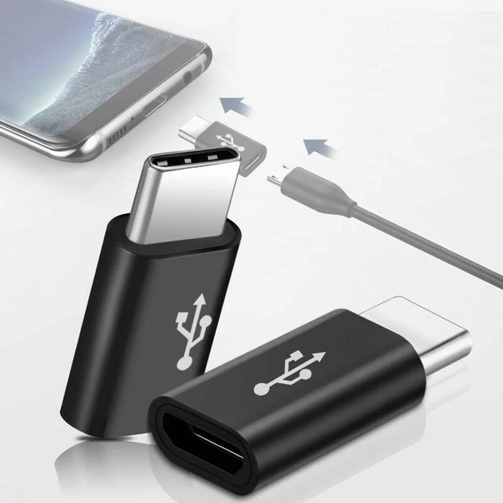 R&z - Type C Male Adapter OTG Converter Micro-B To USB-C Connector Charging Cable Adapter Phone Accessories