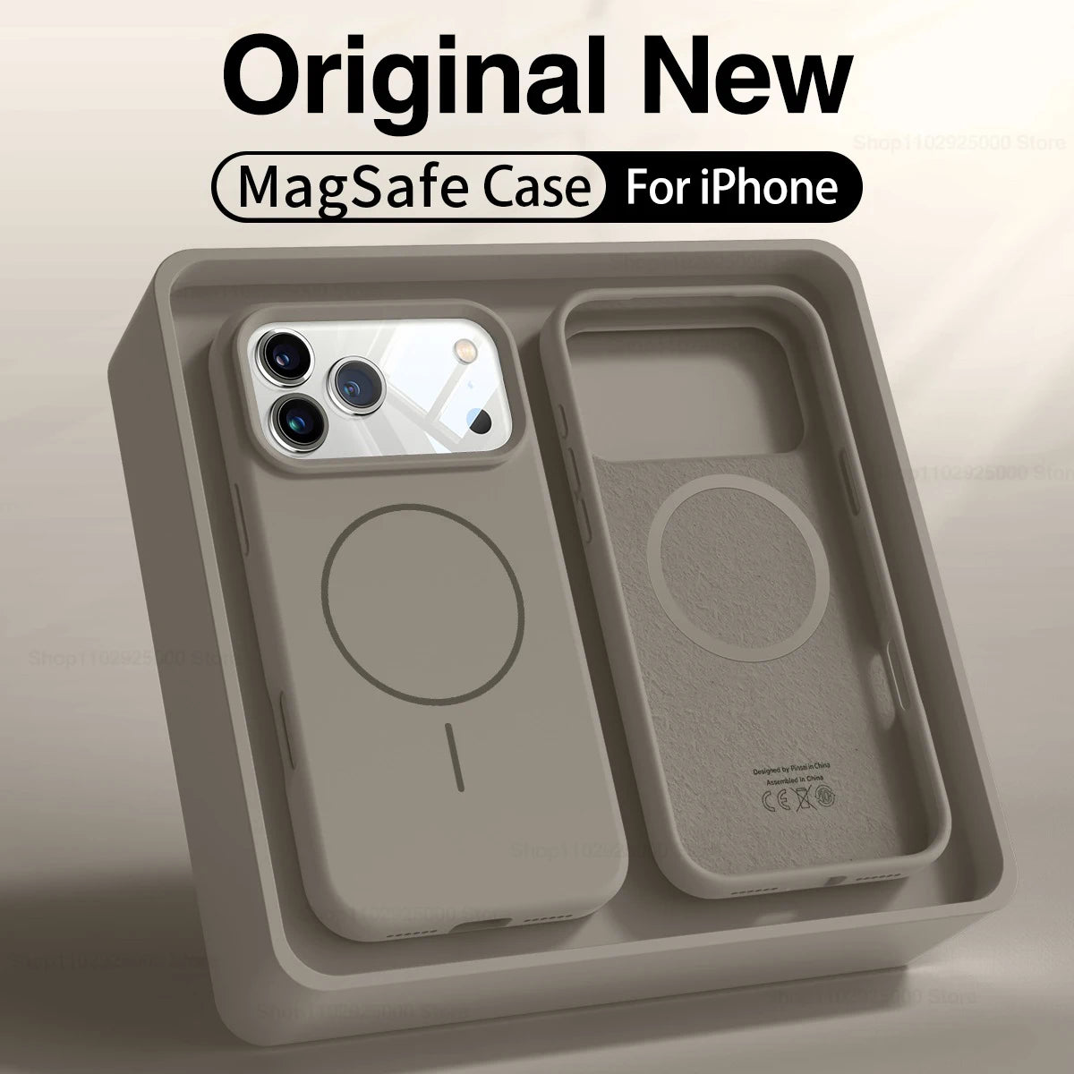 Magnetic Original Liquid Silicone Case For iPhone 12 13 14 15 16 17 Pro Max For Magsafe Cases For iPhone 17 Air Phone Back Cover